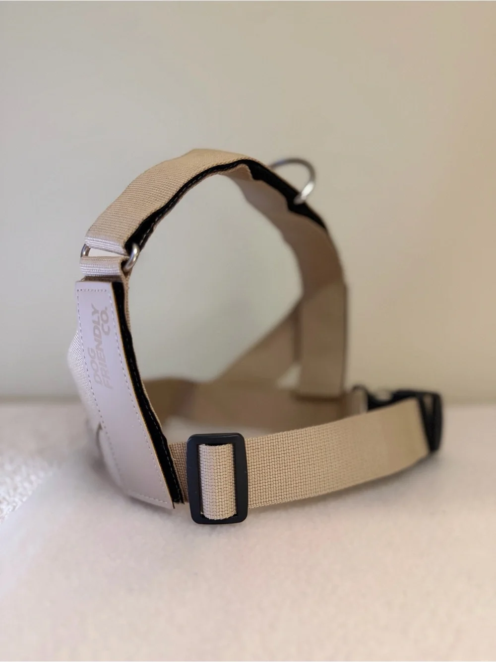 Beige Adjustable Dog Harness